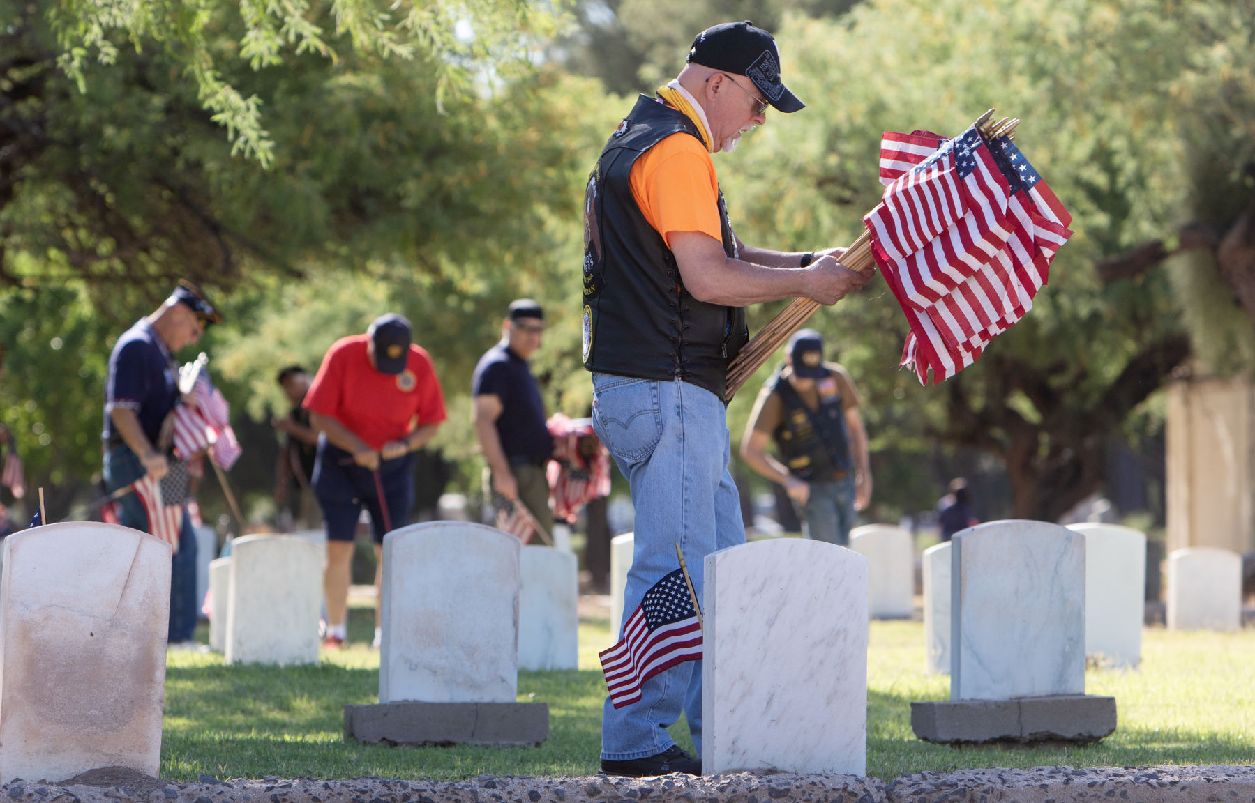 Memorial Day flags